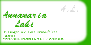 annamaria laki business card